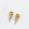 Amber-Hued Geometric Drop Earrings earrings 04 a